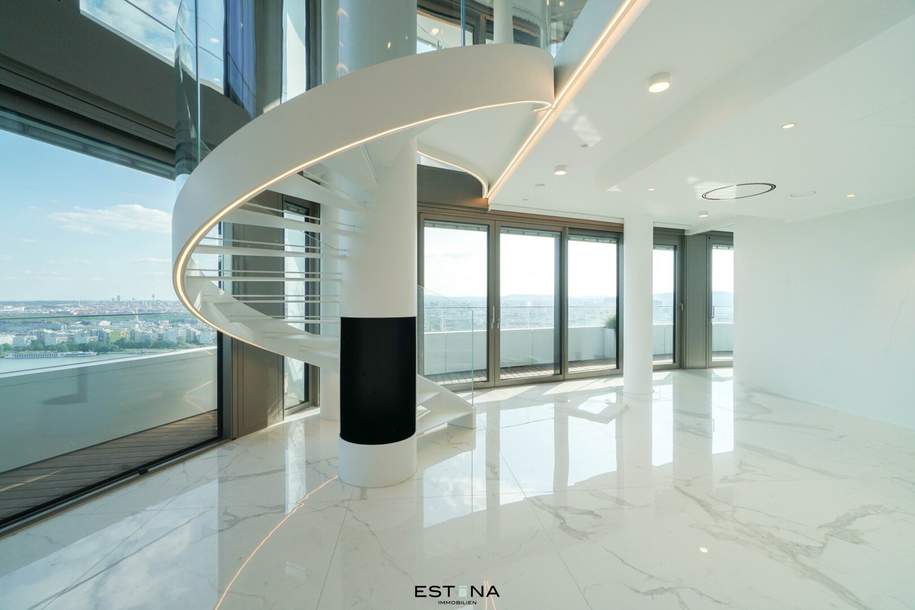 Luxus bis ins Detail an der Wiener Waterfront mit Concierge und Wellness, Wohnung-miete, 9.900,00,€, 1220 Wien 22., Donaustadt