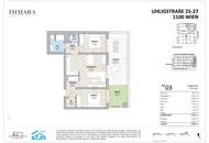 Grünruhelage in Oberlaa! Erstbezug - Provisionsfreie 3 Zimmerwohnung mit Terrasse