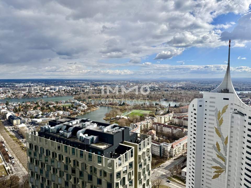 Wohnen über den Dächern Wiens - Ostseitiges Studio mit 10 m² Loggia