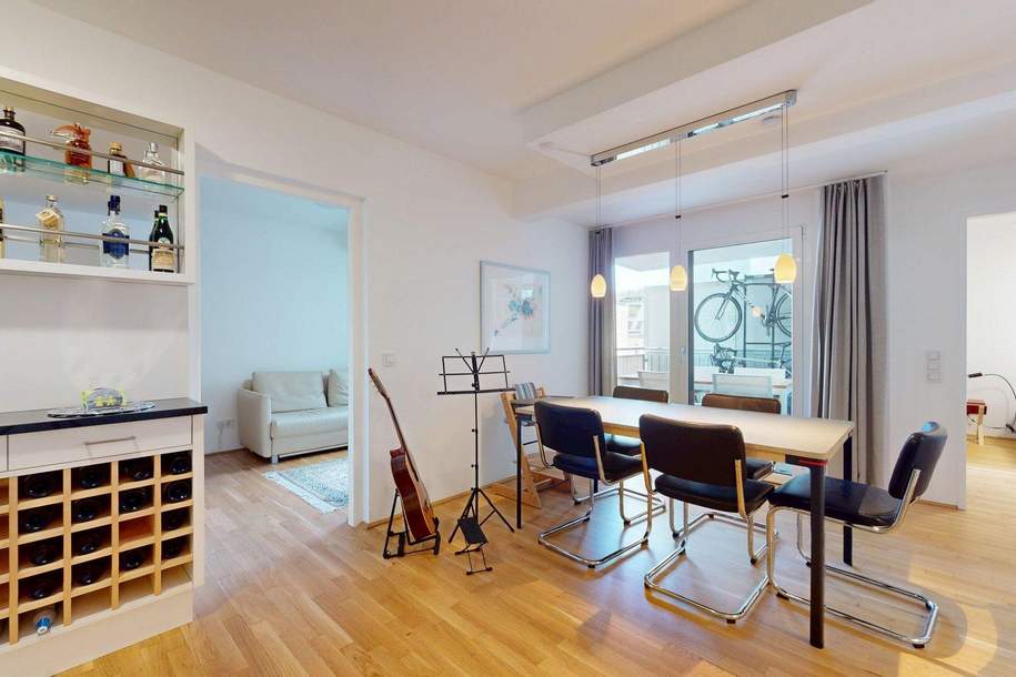 Moderne 3-Zimmer-Wohnung mit Balkon und Garagenplatz beim Kutschkermarkt, Wohnung-kauf, 450.000,€, 1180 Wien 18., Währing