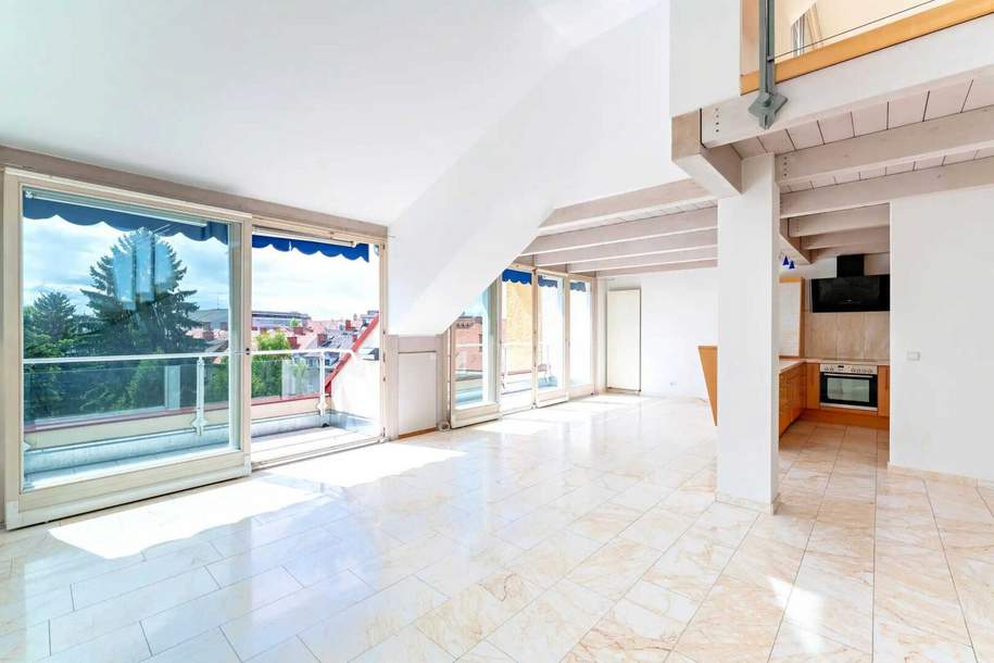 Helle Maisonette-Wohnung mit Süd-Terrasse über den Dächern von St. Leonhard, Wohnung-kauf, 648.000,€, 8010 Graz(Stadt)