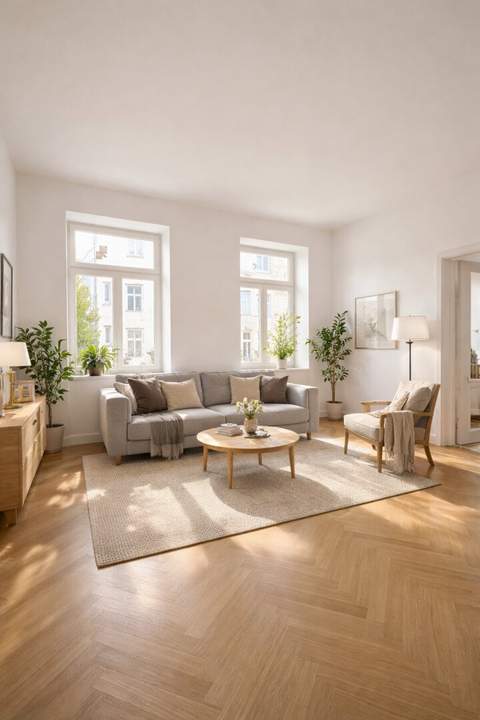 RUHIGES INNENHOF-ALTBAUJUWEL NÄHE MILLENNIUM CITY – ERSTBEZUG NACH DESIGN-SANIERUNG