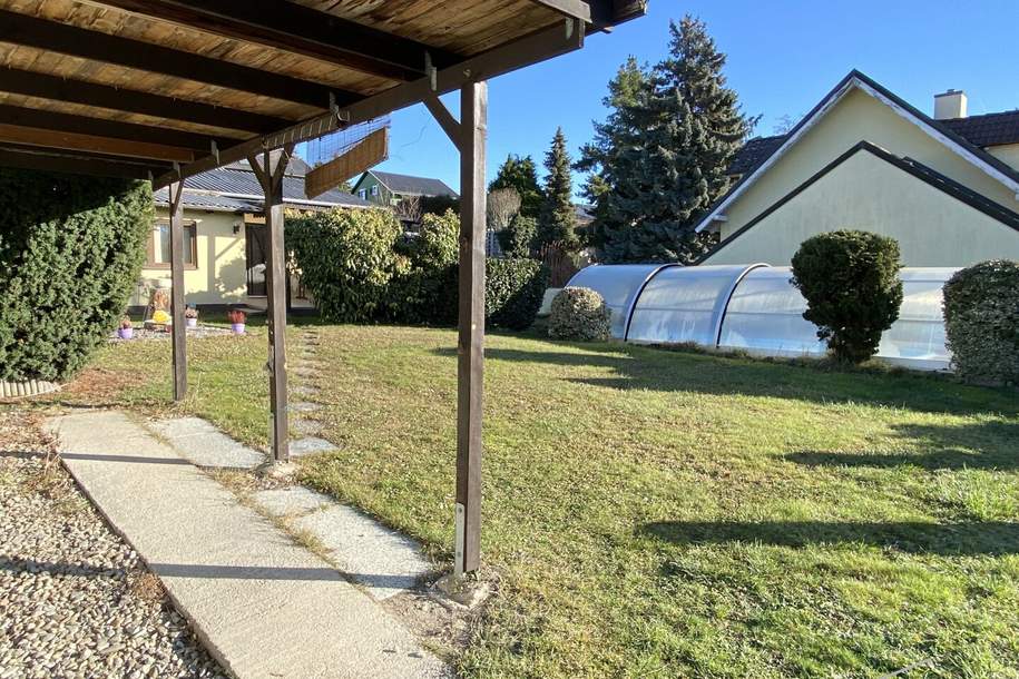 "die Badesaison genießen" Pachtgrund mit Bungalow mit großem Garten und Pool in der Feriensiedlung beim Badeteich Steinbrunn, Haus-kauf, 110.000,€, 7035 Eisenstadt-Umgebung