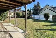 "die Badesaison genießen" Pachtgrund mit Bungalow mit großem Garten und Pool in der Feriensiedlung beim Badeteich Steinbrunn