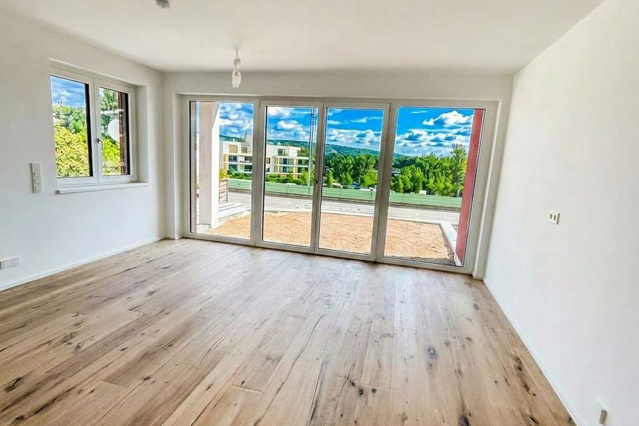 Helle 2-Zimmer Neubauwohnung in 1190 Wien mit Terrasse und Garten mit Blick auf Donau!, Wohnung-miete, 1.235,00,€, 1190 Wien 19., Döbling