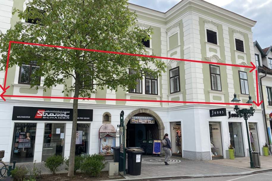 Großzügige Altbauwohnung mit 86 m² Terrasse am Hauptplatz von Tulln – Wohnen und Arbeiten, Wohnung-kauf, 790.000,€, 3430 Tulln