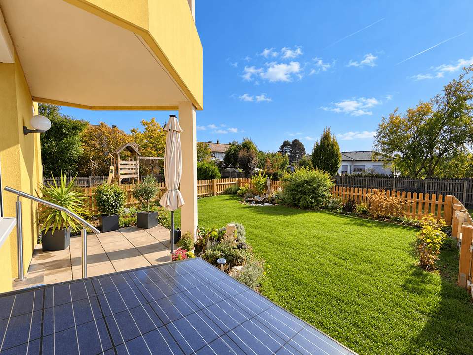 Moderne 51 m² Wohnung mit ca 70 m² Eigengarten und Tiefgaragenplatz in ruhiger Lage in Ziersdorf!