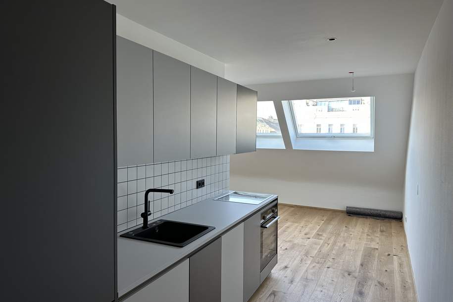 TOPLAGE AB 18.08: direkt am Naschmarkt und Karlsplatz | hochwertige Einbauküche, Wohnung-miete, 799,17,€, 1040 Wien 4., Wieden