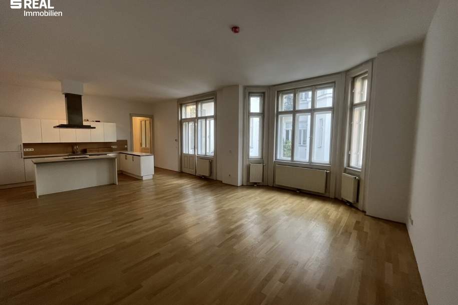 neu ausgemalte 4-Zimmerwohnung mit innenhofseitigen Balkon in guter Lage!, Wohnung-miete, 2.695,86,€, 1080 Wien 8., Josefstadt