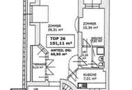 Repräsentative Dachgeschosswohnung mit 3 Zimmern- in bester Lage!