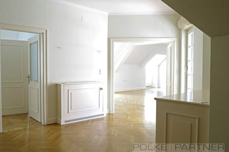 GROßZÜGIGE 3 -ZIMMER-MANSARDENWOHNUNG IM STADTPALAIS, Wohnung-miete, 3.713,21,€, 1010 Wien 1., Innere Stadt