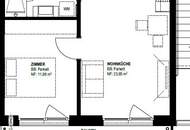 Pauschalmiete inklusive Warmwasser, Heizung & Kühlung - Traumhafte 2-Zimmer-Wohnung mit großzügigem Balkon und stilvoller Ausstattung