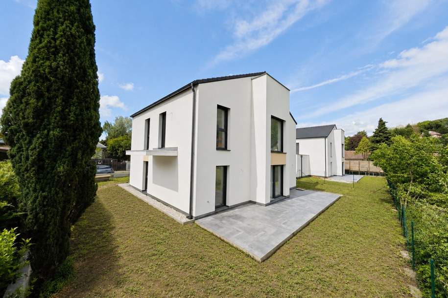 ERSTBEZUG | Einfamilienhaus mit 5 Zimmern & Garage | Luftwärmepumpe | südseitige Terrasse | schlüsselfertig, Haus-kauf, 630.000,€, 3422 Tulln