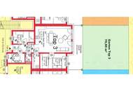 Geniale, äußerst saubere EG Wohnung mit Ostterrasse samt Eigengrund in absoluter Ruhelage mit Carport und Parkplatz im Wohnungseigentum !
