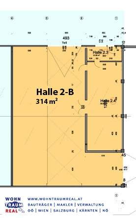 Vielseitige Industrie- / Werks- oder Lagerhalle mit 2 abgetrennten Bereichen und Galerie