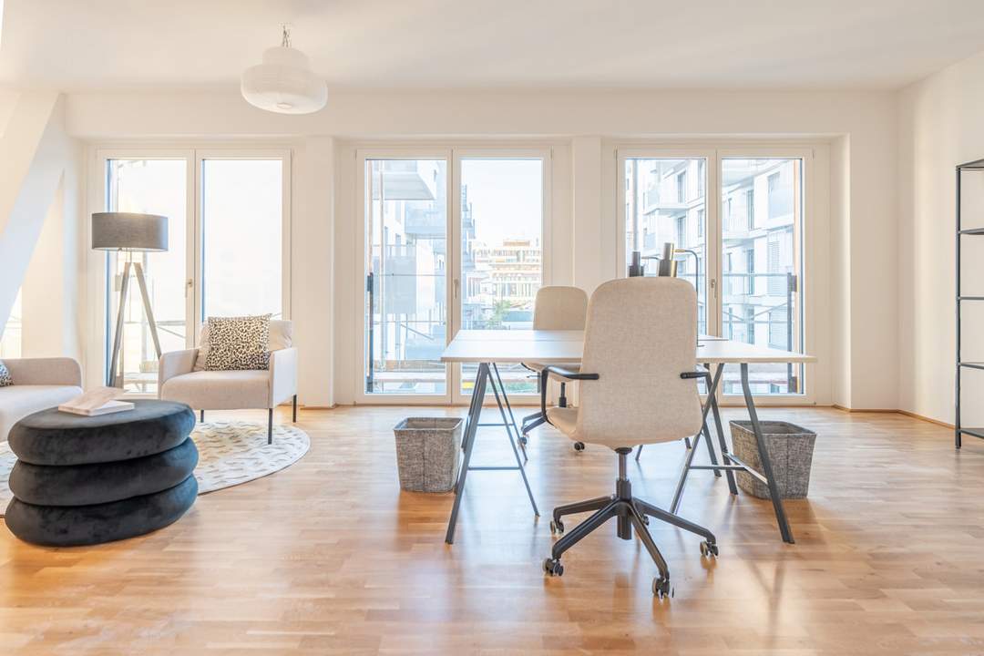 3 Zimmer mit Balkon + Büro mit Verbindungstüre! Provisionsfrei!