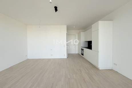 Kompakter Singlewohnung mit Panorama-Ausblick – Studio im DC Tower 2, Wohnung-miete, 1.200,00,€, 1220 Wien 22., Donaustadt