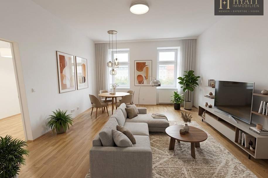 Urban wohnen, überraschend ruhig leben – stilvoll sanierter Altbau mit Lift, Freiflächen und moderner Energietechnik, Wohnung-kauf, 259.000,€, 1070 Wien 7., Neubau
