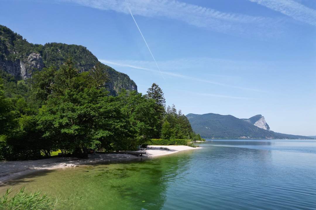 Badeplatz mit Kiesstrand