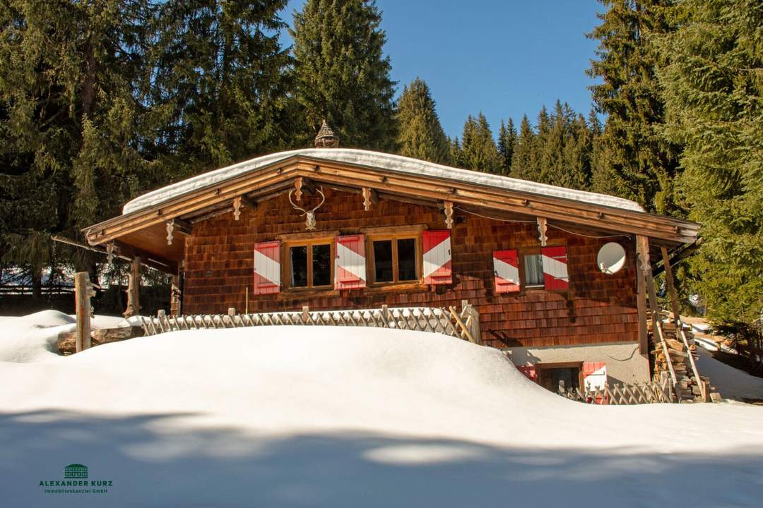 Ski-/Almhütte im Skigebiet Saalbach-Hinterglemm
