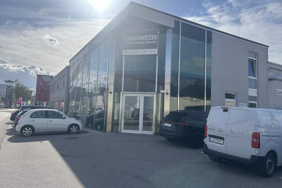 Zentral gelegene Lagerflächen zu vermieten ca. 456 m² Halle und 435 m² Büro und 593 m² reines Lager, Gewerbeobjekt-miete, 4060 Linz-Land