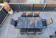 *NEUWERTIGE* vollmöblierte Dachgeschoss-OASE | über 100 m² Dach- & Gartenterrasse + Balkon | absolute Innenhof-Ruhelage - nahe Alte Donau