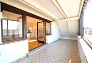 Freundliche Dachgeschosswohnung mit 27 m² Aussichts-Loggia und PKW-Garage; € 1.100,-- all INKLUSIVE