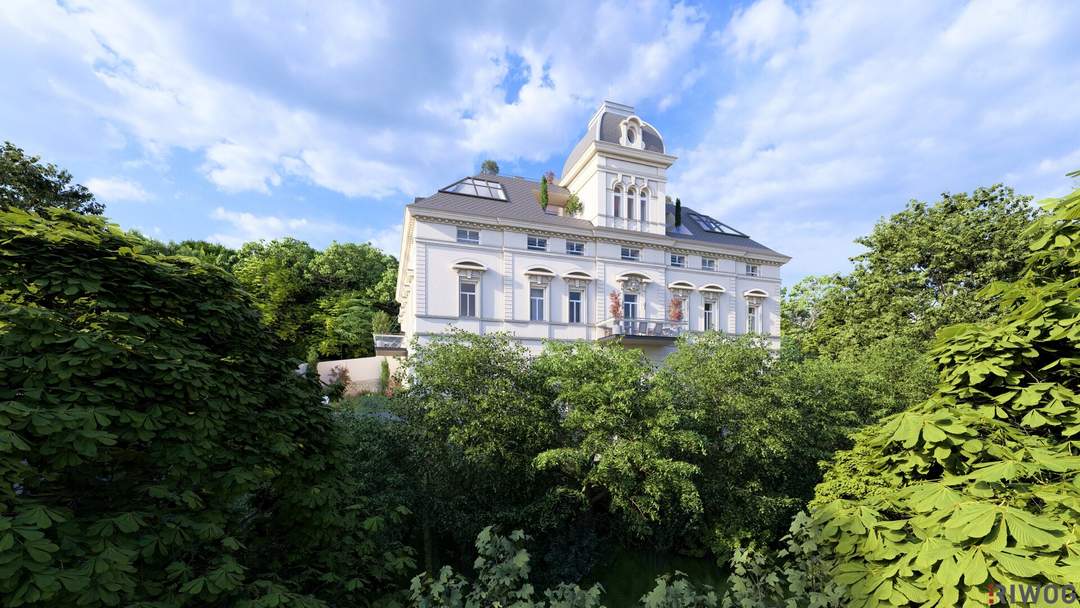 WIENTALBLICK | Herrschaftliche Stilaltbauwohnung mit 4 Zimmern und ca. 4,30m Raumhöhe | Balkon geplant | Parkplätze | sanierungsbedürftig