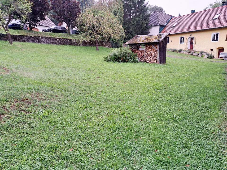 GROSSES GRUNDSTÜCK MIT SCHUPPEN