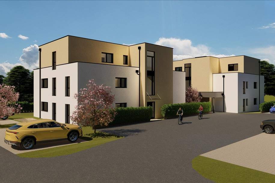 Genehmigtes Neubauprojekt mit 14 Wohnungen auf Baurecht, Share Deal, Grund und Boden-kauf, 4482 Amstetten
