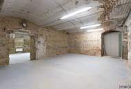 165 m2 Souterrain LAGER in der EMBELGASSE // zugehöriges WC + DUSCHE