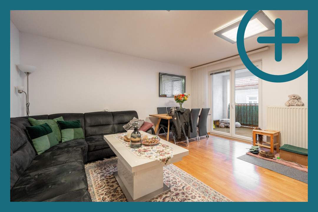 Gut geschnittene 3-Zimmer-Wohnung mit Loggia