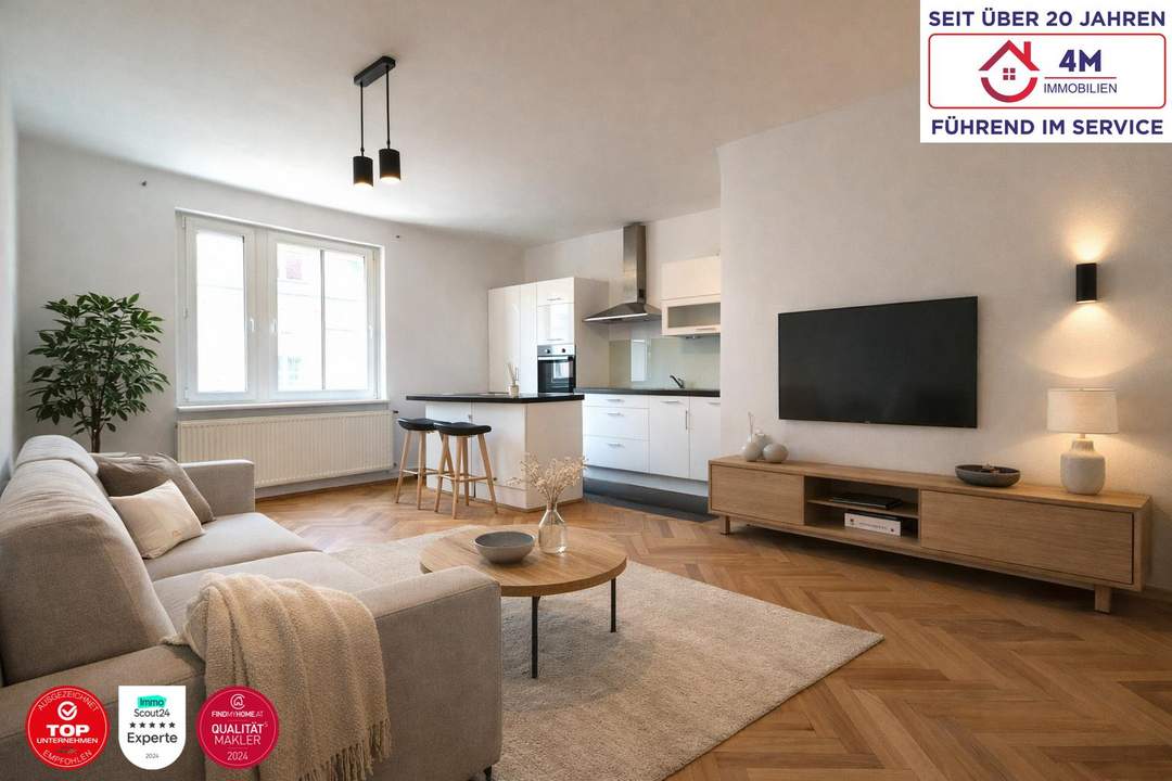 🏡 Zentral begehbare 3 Zimmer Wohnung perfekt für kleine Familien und WGs ✨