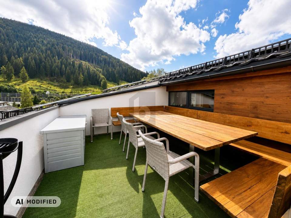 Preisreduktion! PREISHIT! GEPFLEGTES PENTHOUSE MIT TRAUMHAFTER AUSSICHT & SONNENTERRASSE