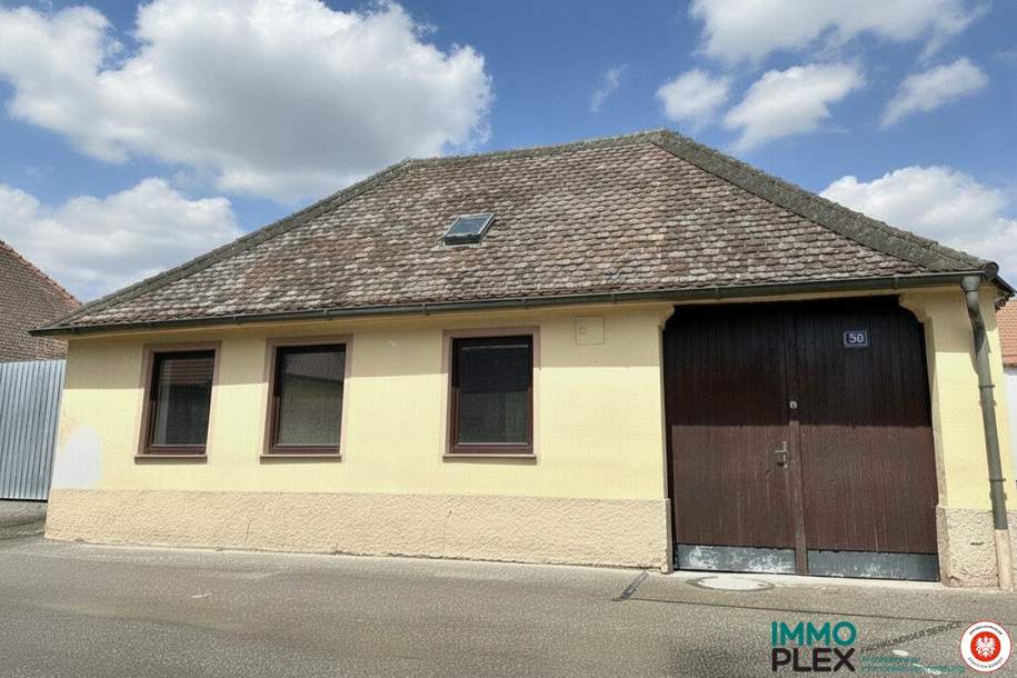 Einfamilienhaus mit Weinkeller und Schuppen, traumhafte Ruhelage, zu verkaufen!, Haus-kauf, 117.000,€, 2074 Hollabrunn