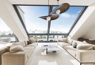 SPEKTAKULÄRES PENTHOUSE DER EXTRAKLASSE | Wintergarten mit aufklappbaren Fensterflächen | ca. 114 m² Dachterrasse mit Pool-Option | Schlafzimmer hofseitig | 360°-Tour