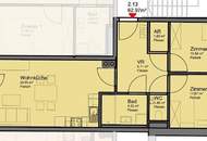 Top-moderne 3-Zimmer-Neubauwohnung mit MEGA-SÜD-BALKON (7m²) nahe Akademiepark