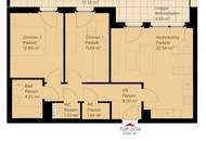 3-Zimmer Dachterrassenwohnung inkl. Komplettküche und Kellerabteil / K2-54