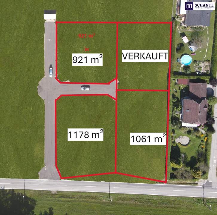 SENSATIONELLES Grundstück! VOLLERSCHLOSSENES und FLACHES BAUGRUNDSTÜCK! TOP Anbindung! IDYLLISCHE Umgebung!