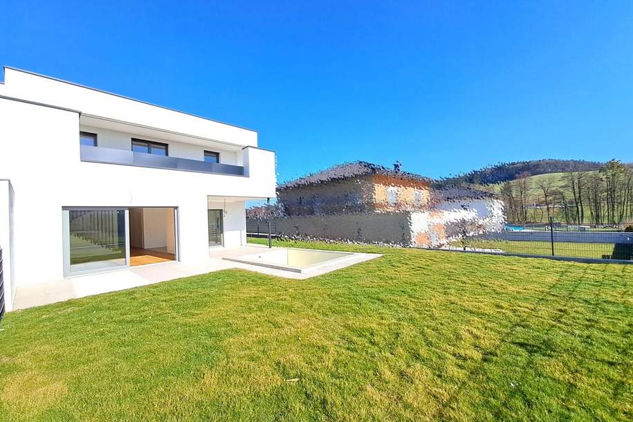 Exklusive Doppelhaushälfte mit Pool, Garten u. Garage, Haus-kauf, 3311 Amstetten