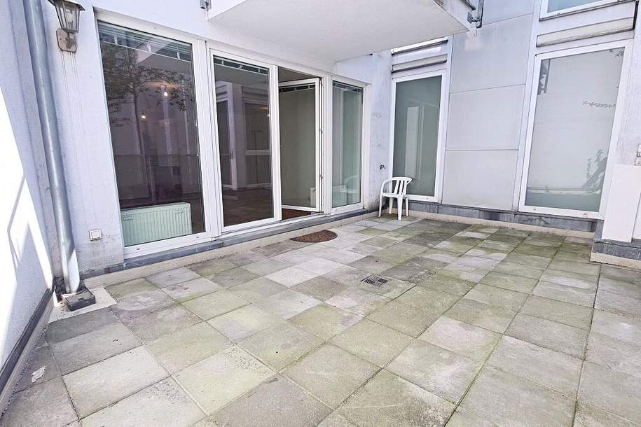 NUSSDORFER PLATZ, GREINERGASSE, gepflegte 74 m2 Neubau mit 22 m2 Terrasse, 2 Zimmer, Komplettküche, Parketten, Wannenbad, Garagenplatz, Wohnung-miete, 1.123,35,€, 1190 Wien 19., Döbling