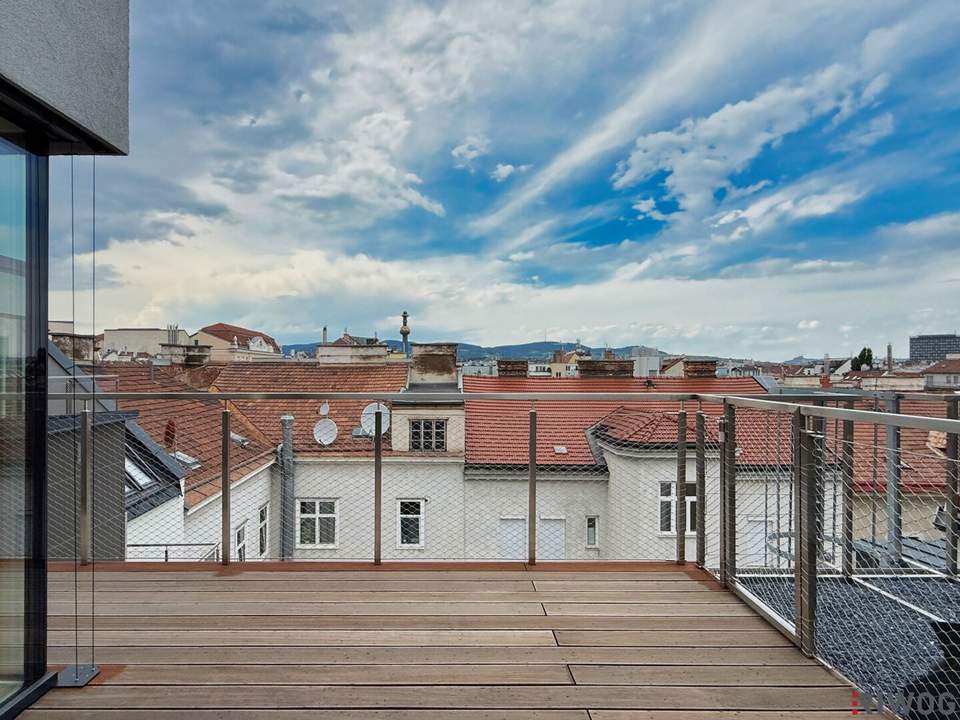 3-Zimmer Dachterrassenwohnung mit großzügiger Wohnküche und traumhaften Weitblick | ERSTBEZUG | TOP12