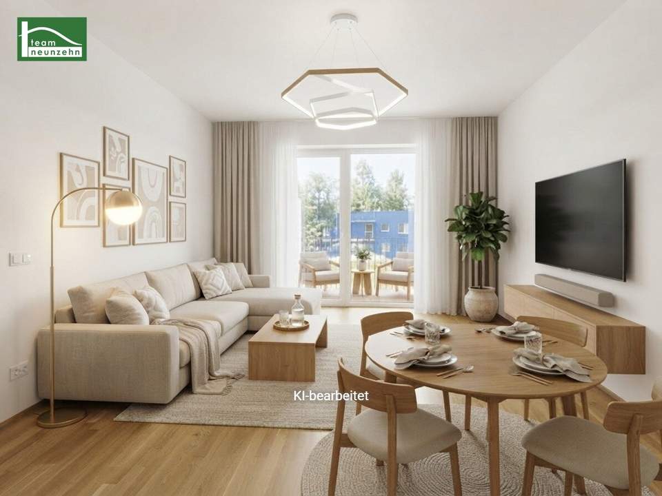 Zentral &amp; modern - Gut geschnittene 3-Zimmer-Wohnung mit großem Balkon - Wohnen im Brauquartier!