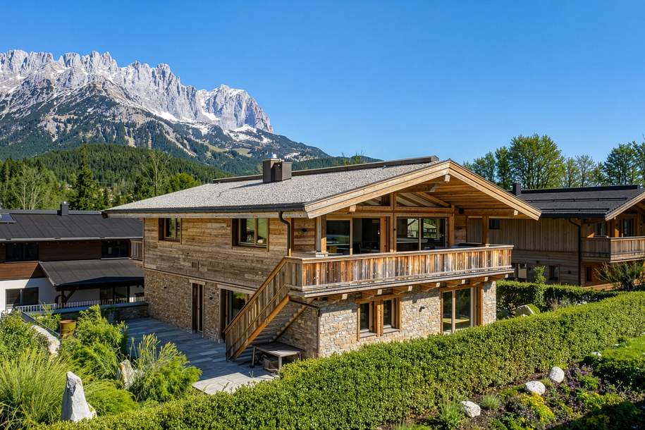 Luxuschalet mit Kaiserblick unmittelbar am Skilift, Haus-kauf, 4.900.000,€, 6353 Kitzbühel