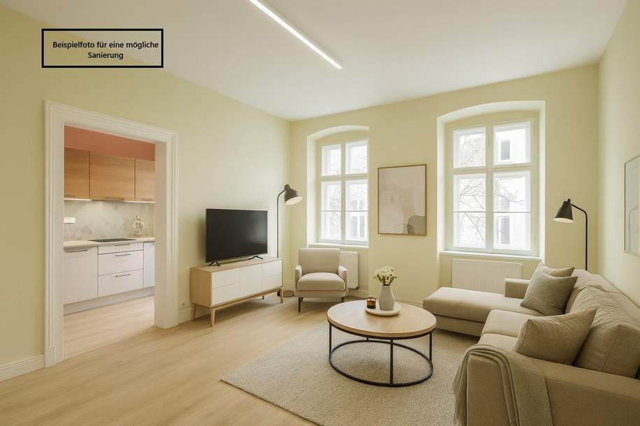 ++H7++ 2-Zimmer Altbau (sanierungsbedürftig) – Ihre Chance mit großem Potenzial!, Wohnung-kauf, 98.900,€, 1160 Wien 16., Ottakring