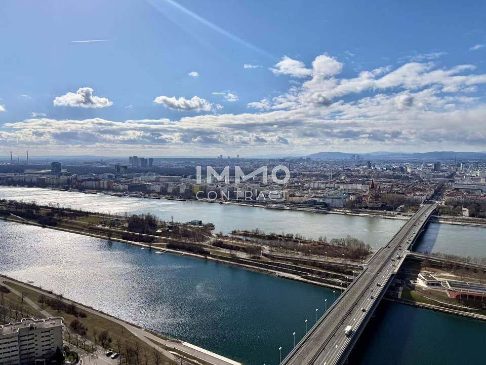 Erstbezug Studio mit Wasserblick: DC2 Tower - U1 Donauinsel