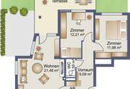 Gut aufgeteilte 3-Zimmer Gartenwohnung mit Tiefgaragenplatz in toller Lage