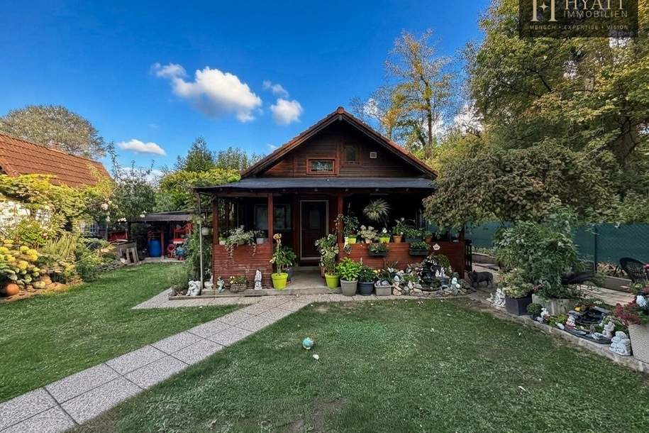 Kleingartenhaus beim Prater auf 259 m² Grund – Bestand mit attraktivem Neubaupotenzial, Haus-kauf, 440.000,€, 1020 Wien 2., Leopoldstadt