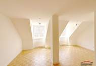 PROVISIONSFREI - SANIERT - ERSTBEZUG: eine sehr gut angelegte und helle 2-Zimmerwohnung im Dachgeschoss mit Eigengarten und zusätzlichen GOODIES!