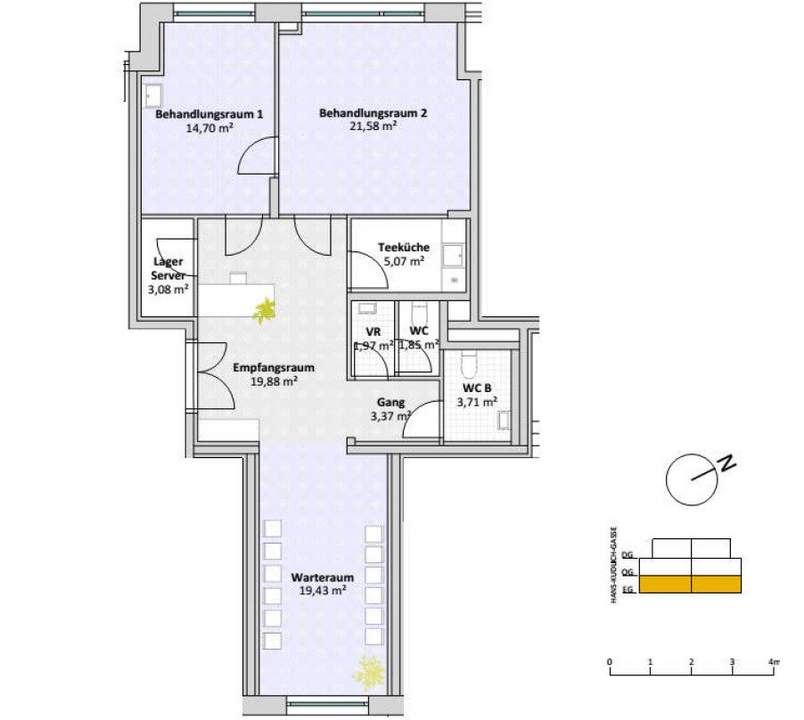Perfekte Praxisfläche in Gänserndorf: 94 m² für Ihre beruflichen Träume - PROVISIONSFREI!